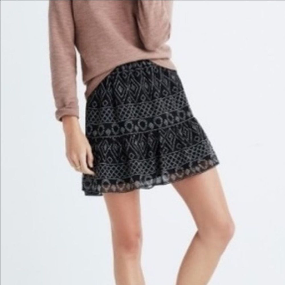 MADEWELL Aztec Mini Skirt